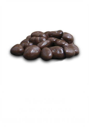 Arándanos deshidratados con chocolate Los Arandanos srl